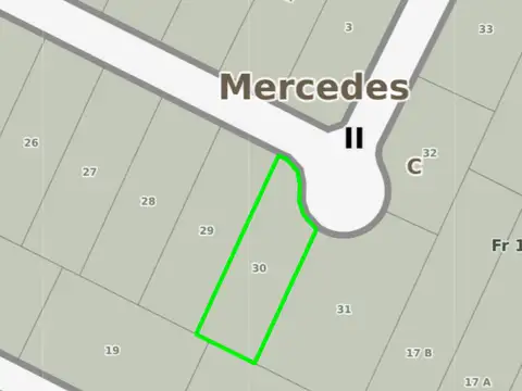 Lote 1108m2 en Venta. Mercedes, Buenos Aires.