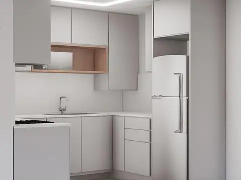 Departamento 2 ambientes con 1 baño