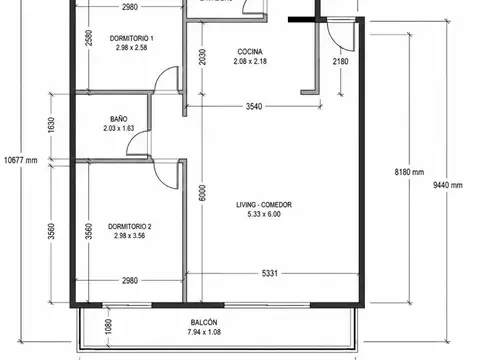 Departamento en Venta de 3 ambientes