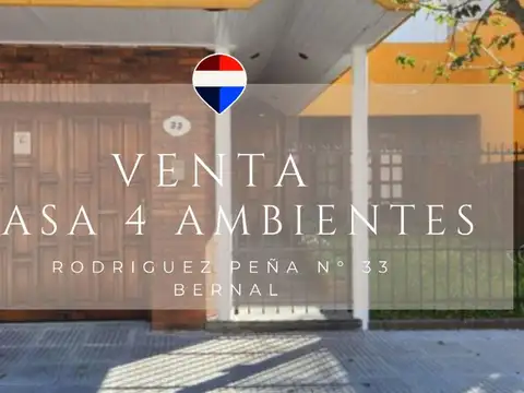 CASA 4 AMBIENTES CON COCHERA DOBLE Y TERRAZA