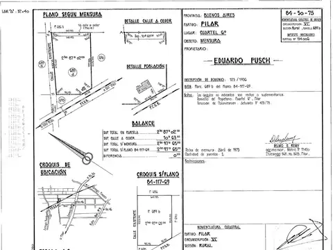 Terreno en Venta en Pilar, USD 117