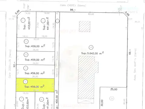 Terreno en Venta de 459,0 m2