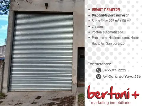 GALPON EN ALQUILER, AMPLIO, CERCANIA AV. SAN LORENZO