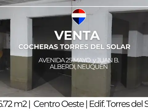 Venta cochera en edificio torres del solar neuquén