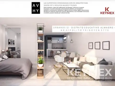 Departamento en Venta en Almagro, USD 151.700