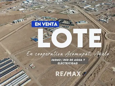 VENTA TERRENO ASOMUPAT, AÑELO