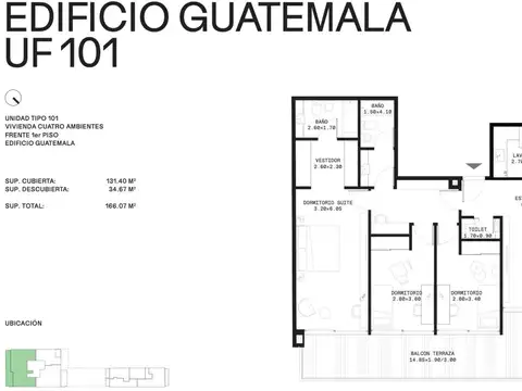 Guatemala 5500, Piso 1°