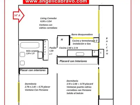 Departamento en Venta en Colegiales, USD 135.000