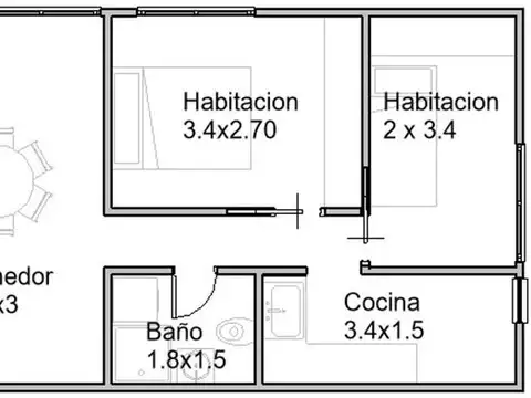 Departamento en Venta 46 años
