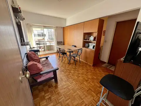 Mb dto monoambiente divisible al frente con balcón - Cocina y lavad indep - Vista abierta, muy lum