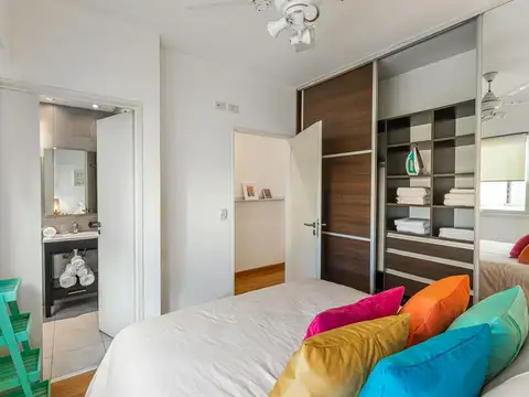 Departamento dos ambientes en venta con balcón pura luz amenities