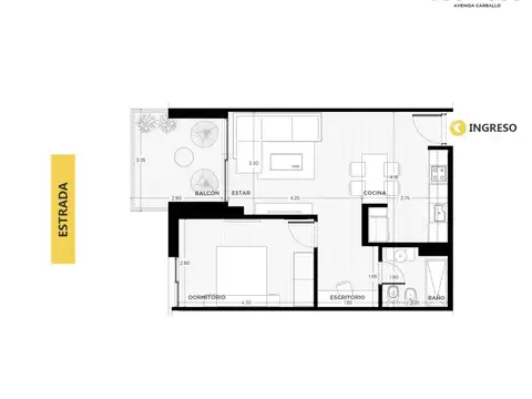 Venta | Departamento 1 dormitorio con balcón Norte | Barrio Refinería, Rosario