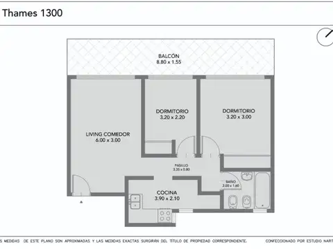 Departamento en Venta de 3 ambientes