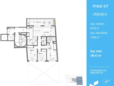 Departamento en Venta al Norte