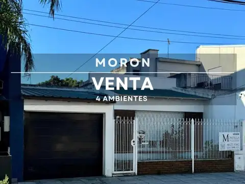 Casa de 3 dormitorios con fondo y cochera.