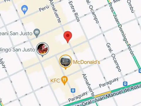 LA MATANZA - SAN JUSTO - LOCAL COMERCIAL - SOBRE ALMAFUERTE A PASOS DE LA PLAZA Y DE RUTA 3  