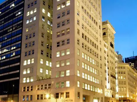 ALQUILER OFICINA  amoblada EDIFICIO COMEGA Av Corrientes y L N Alem cochera Vig24hs