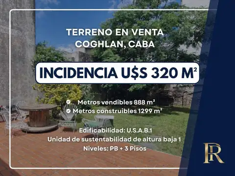 TERRENO EN VENTA, OPORTUNIDAD EN COGHLAN