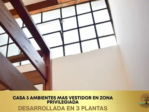 Casa 3 ambientes en Villa Ballester | Terraza con parrilla + vestidor | Zona privilegiada