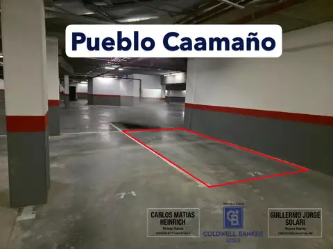 ¡Oportunidad! Venta de cochera en Centro Comercial Pueblo Caamaño, Pilar