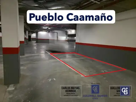 ¡Oportunidad! Venta de cochera en Centro Comercial Pueblo Caamaño, Pilar