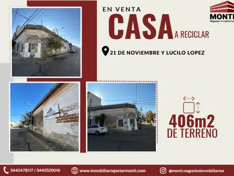 CASA EN VENTA - A reciclar