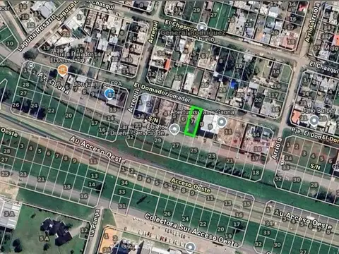 TERRENO DE 300 M² SOBRE LA COLECTORA AU. ACCESO OESTE