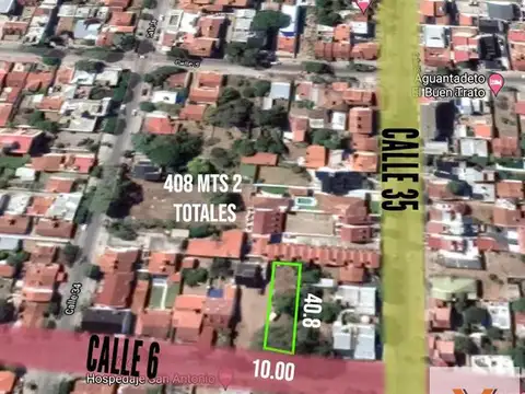 Terreno en venta - 10 x 40.8mts - 408mts2 - Santa Teresita