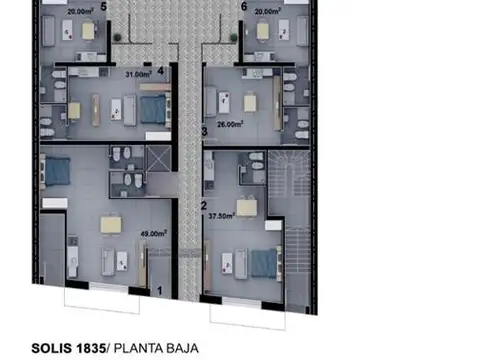 Departamento en Venta en Constitucion, USD 65.000