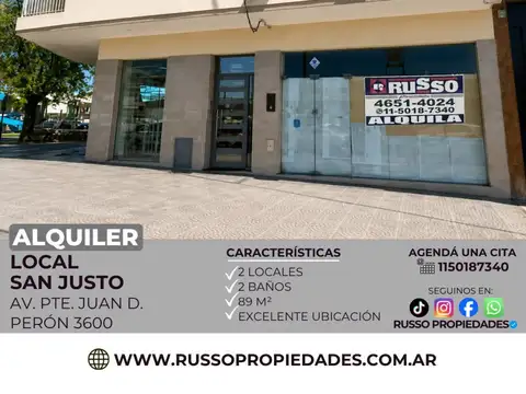 Local en Alquiler en San Justo, Partido de La Matanza