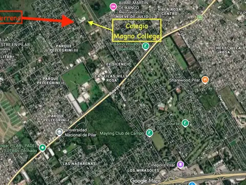 Venta Terreno (doble) en Pilar