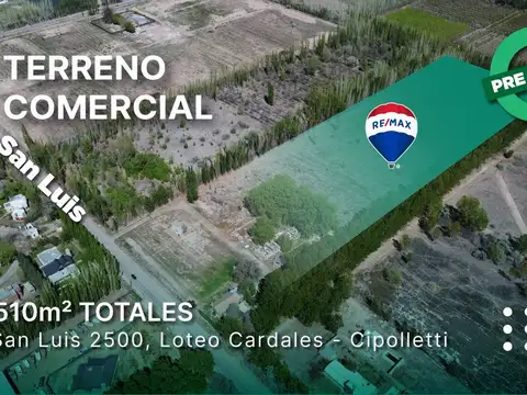 Venta terreno Apto comercial San Luis Cipolletti