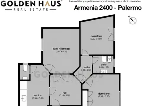 Departamento 3 ambientes con 1 baño