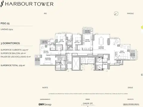 Emprendimiento harbour tower 4 ambientes- venta
