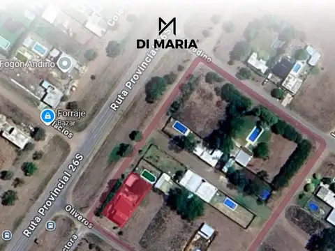 Calle Oliveros y Ruta Provincial 26S
