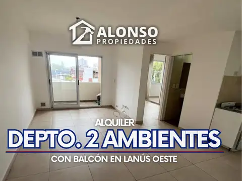DEPARTAMENTO 2 AMBIENTES CON BALCÓN EN ALQUILER EN LANUS