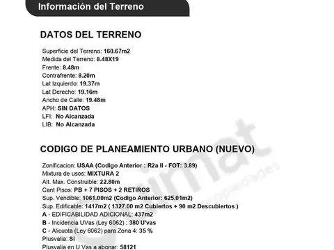 Terreno en Venta de 160,0 m2