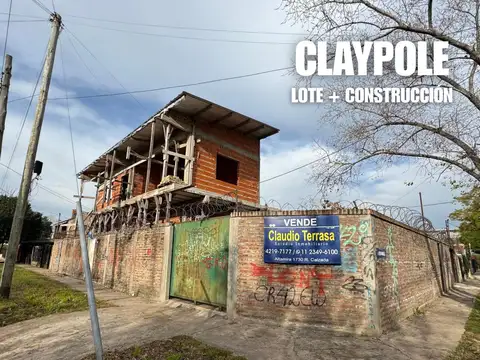 LOTE DE TERRENO CON CONSTRUCCIÓN EN VENTA EN CLAYPOLE