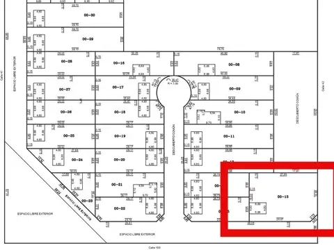 Terreno en Venta 19  mts Frente