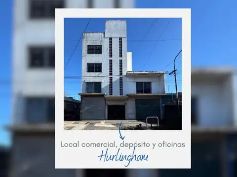 Edificio 4 plantas en alquiler Hurlingham zona comercial
