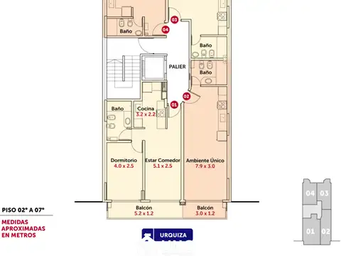 Departamento en Venta en Centro, USD 51.600