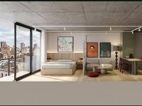 Loft y un dormitorio con balcón consulte entrega