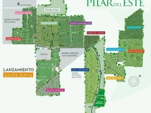 Nvr.venta Lote En Santa Sofia Pilar Del Este