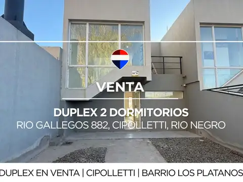 DUPLEX EN VENTA 2 DORMITORIOS CIPOLLETTI