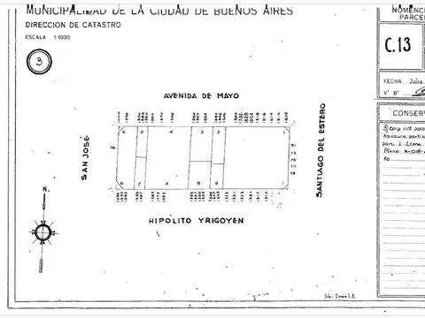 TERRENOS/FRACCIONES/LOTEOS - TERRENOS - MONSERRAT, CAPITAL FEDERAL