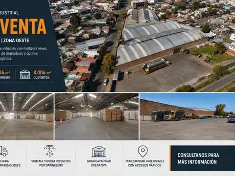 IMPORTANTE FRACCIÓN INDUSTRIAL EN VENTA – MORÓN | 10258 m² DE TERRENO + 11000 m² EDIFICADOS