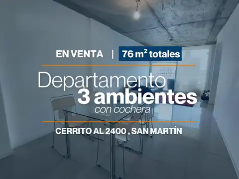 VENTA DEPARTAMENTO 3 AMBIENTES CON AMENITIES EN SAN MARTIN