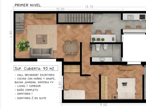 Departamento en Venta de 2 dormitorios