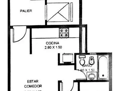 Departamento en Alquiler de 1 dormitorio