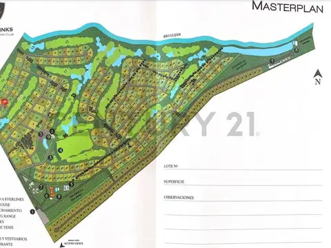 VENTA LOTE EN CULDSAC CON VISTA A LAGUNA Y GOLF - EVERLINKS COUNTRY CLUB - LUJAN